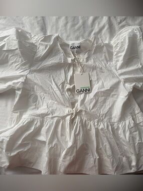 NWT Ganni Tie Top